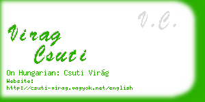 virag csuti business card